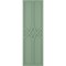 Ekena Millwork True Fit PVC Cedar Park Fixed Mount Shutters, Track Green, 12W x 45H, PR TFP001CP12X045TG - alternate 13